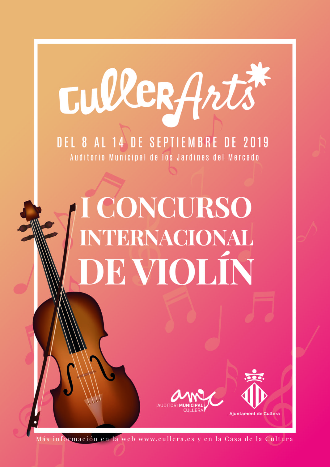 Cartell-I-Concurs-Internacional-de-Violí-Cullerarts / Ayuntament de Cullera