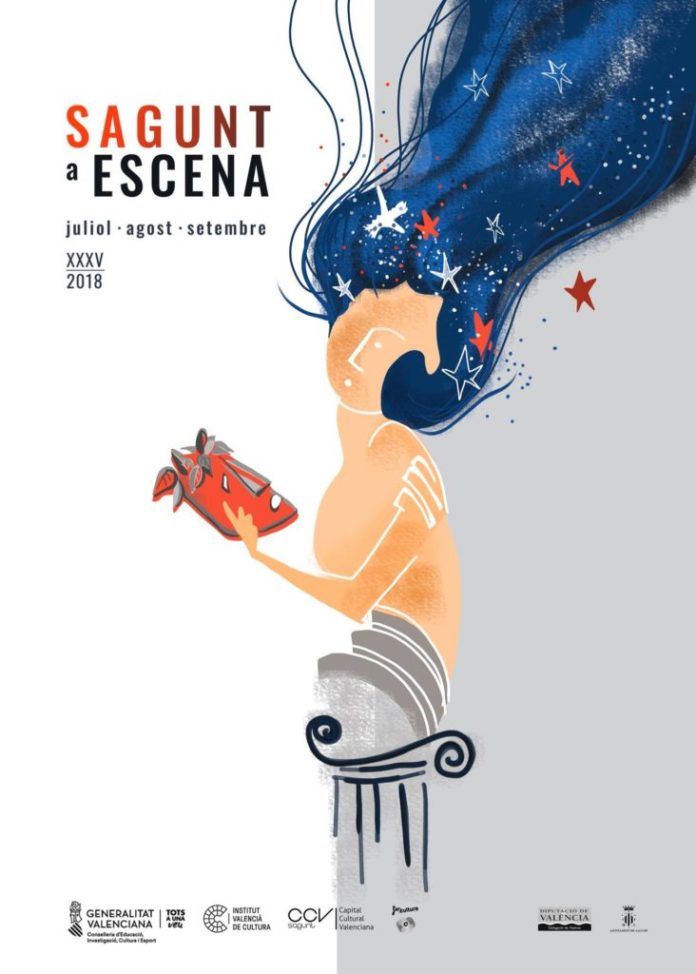 Cartell del Festival Sagunt a Escena 2018 / Valencia Teatros
