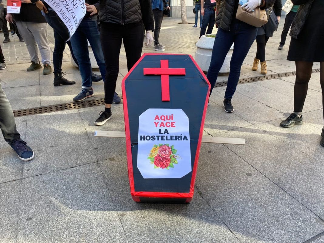 manifestacion cierre de hosteleria