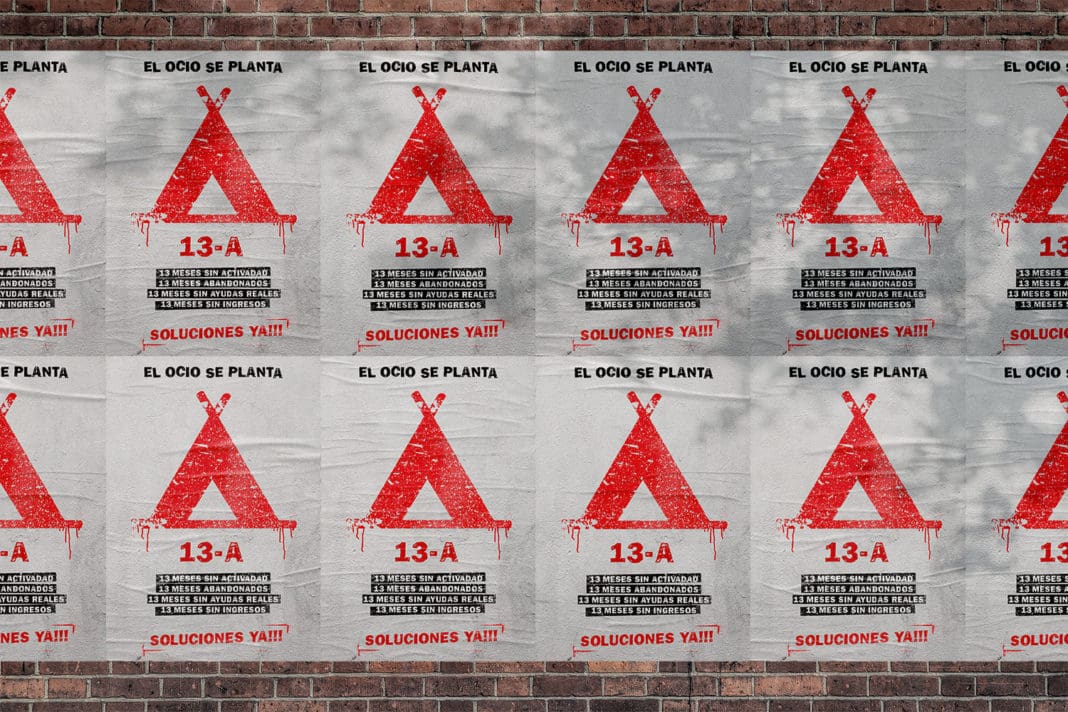 Campaña de protesta del ocio nocturno en la Comunitat Valenciana