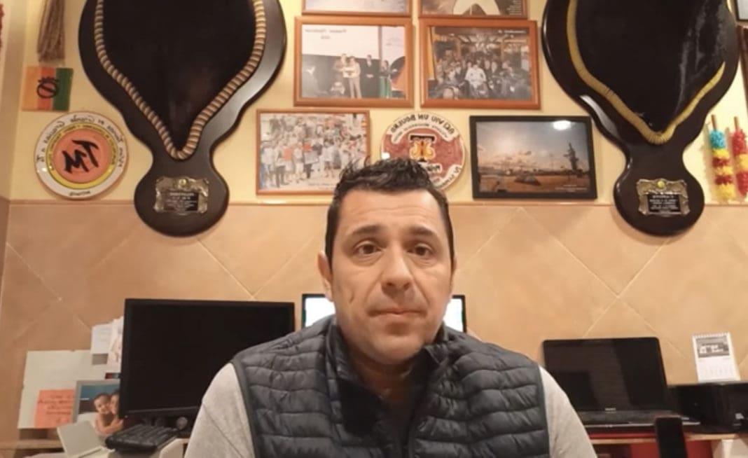 Vicente Nogueroles, presidente de la Federación de Peñas Taurinas de 'Bou al Carrer'
