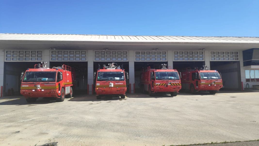Parque de bomberos del Aeropuerto del Altet (Alicante) Imagen: SBA