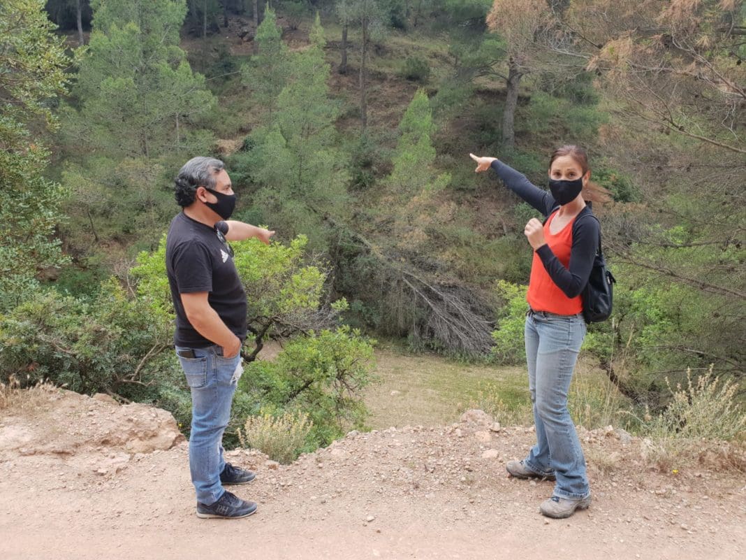La diputada del Partido Popular en la visita al Parque de Serra Calderona