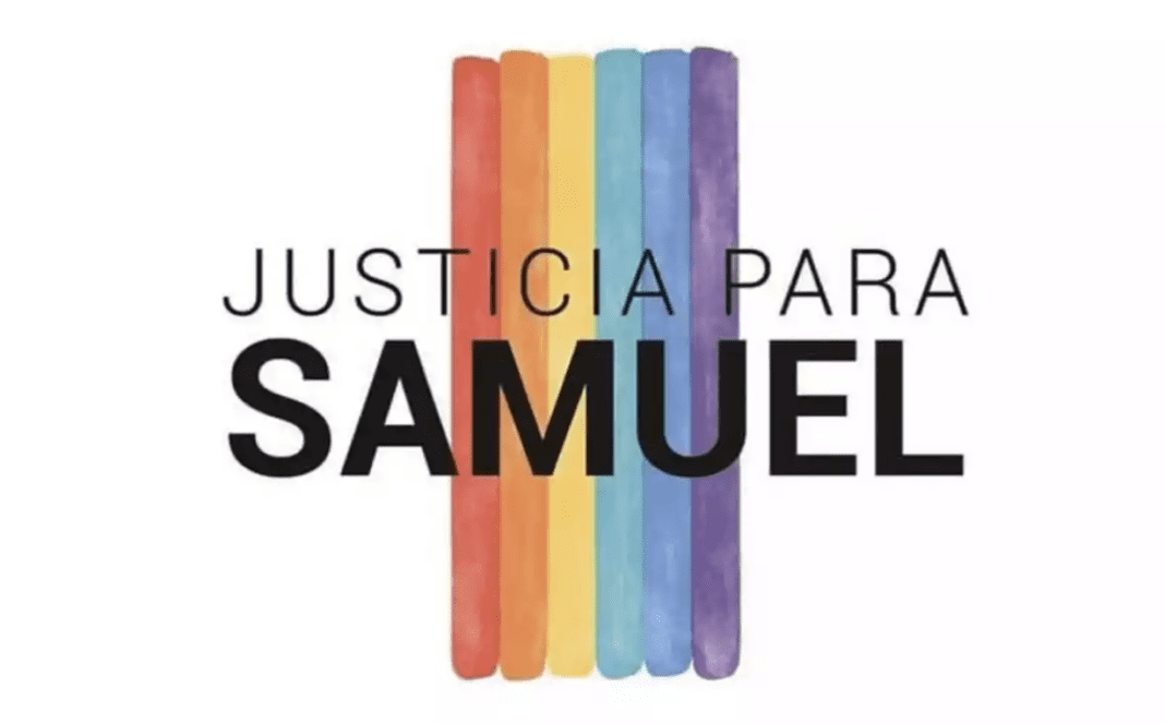 Cartel viral para denunciar el asesinato homófobo.