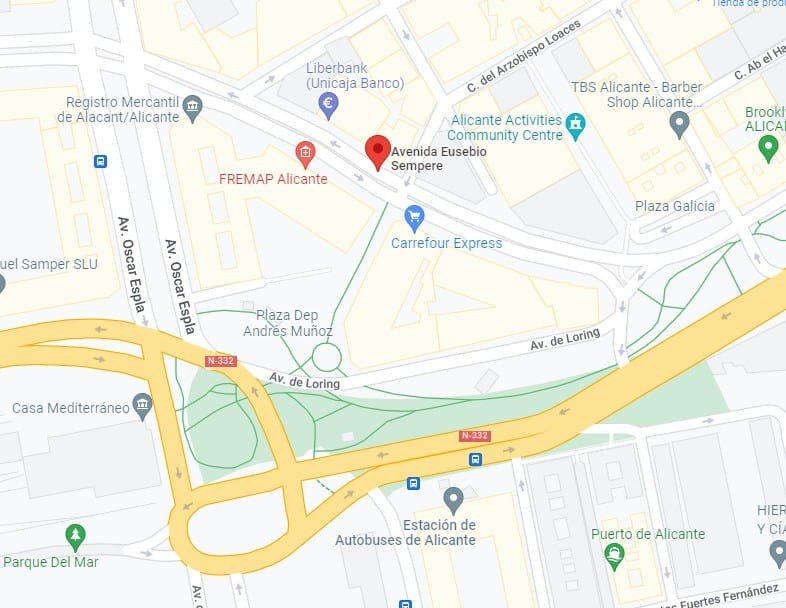 Trazado de las avenidas