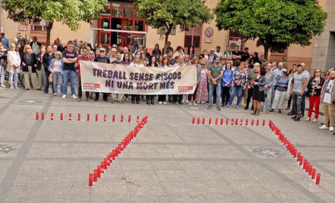 CCOO manifestación siniestralidad laboral
