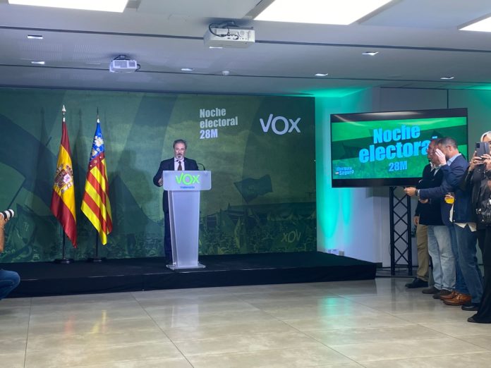 Carlos flores, candidato de VOX a la presidencia de la GVA