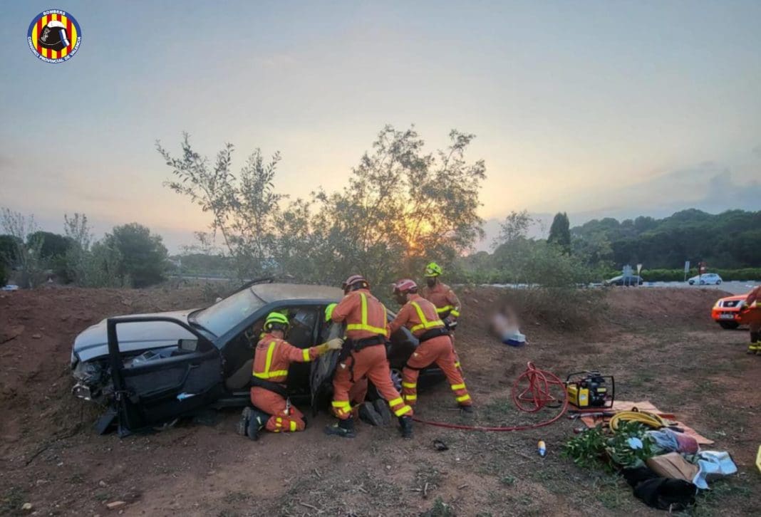 Accidente Bétera/ Consorcio Provincial Bomberos València