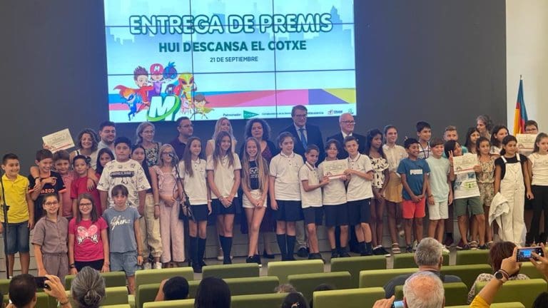 La Generalitat entrega los premios ‘Hui descansa el cotxe’ 2022-2023