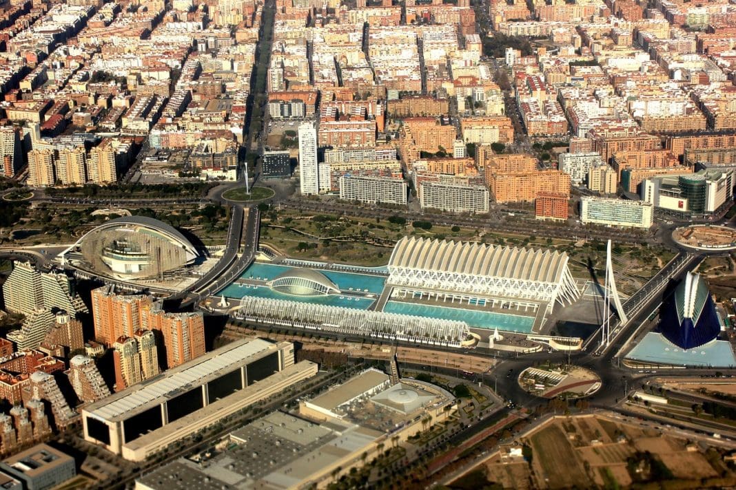 Vista aerea de Valencia