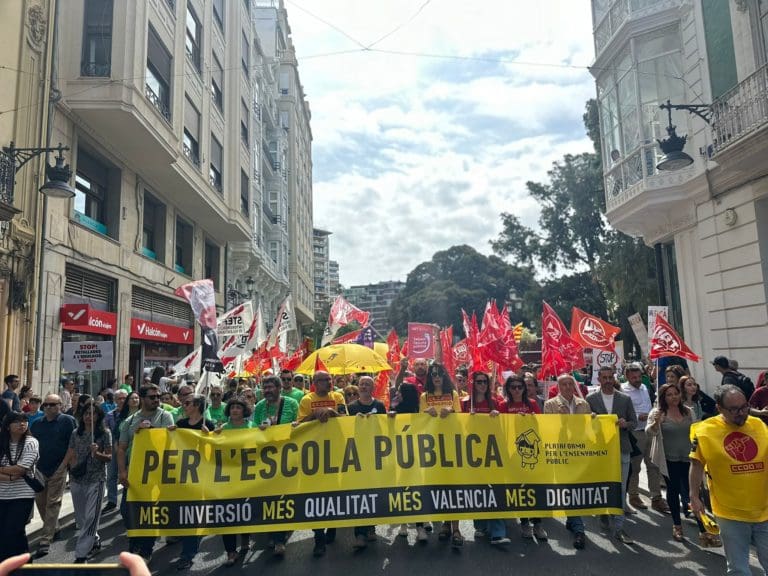 La Plataforma per l’Ensenyament Públic respalda la huelga educativa del 20 de noviembre