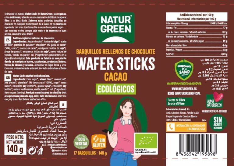 Sanidad lanza una alerta por la presencia de gluten en barquillos rellenos de chocolate etiquetados ‘sin gluten’