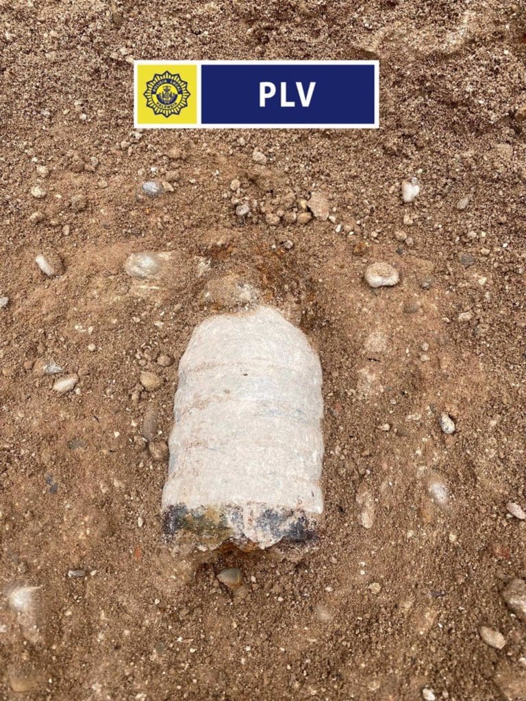 Localizan un antiguo artefacto explosivo en las obras de rehabilitación de un edificio en València