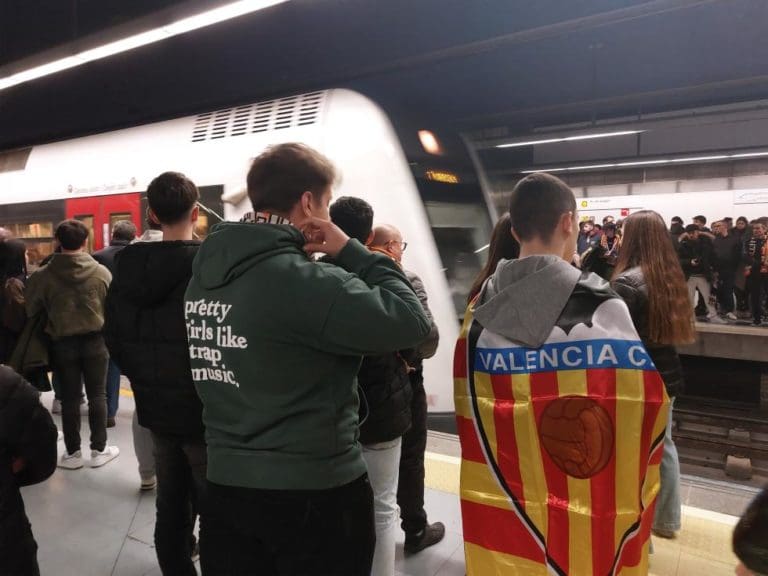 Metrovalencia refuerza el servicio con motivo del encuentro que disputan el lunes Valencia CF y UD Las Palmas