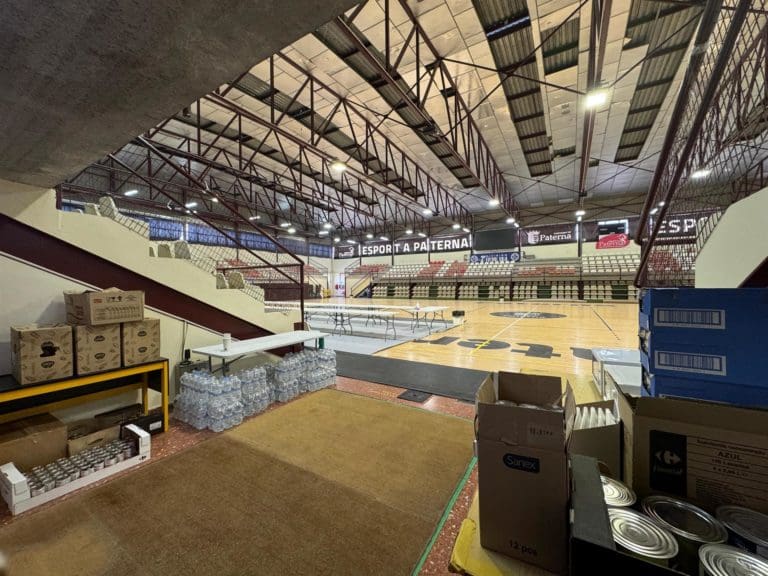 Paterna habilita sus instalaciones deportivas como puntos de emergencia para los afectado de L’Horta