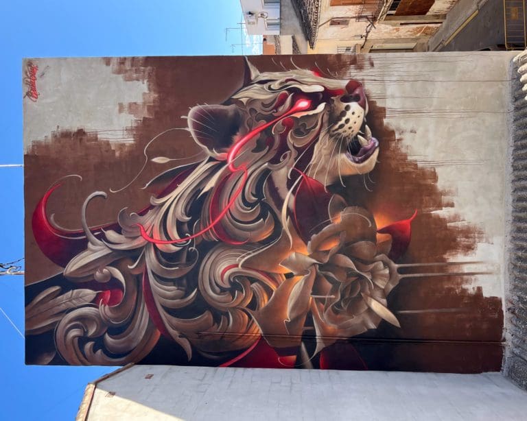 Un mural de Cheste, candidato al mejor del mundo de 2024 en el concurso Street Art Cities