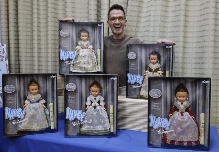 Cinco nuevas y exclusivas Nancy Fallera ‘de coleccionista’ salen a subasta a beneficio de los afectados por la dana