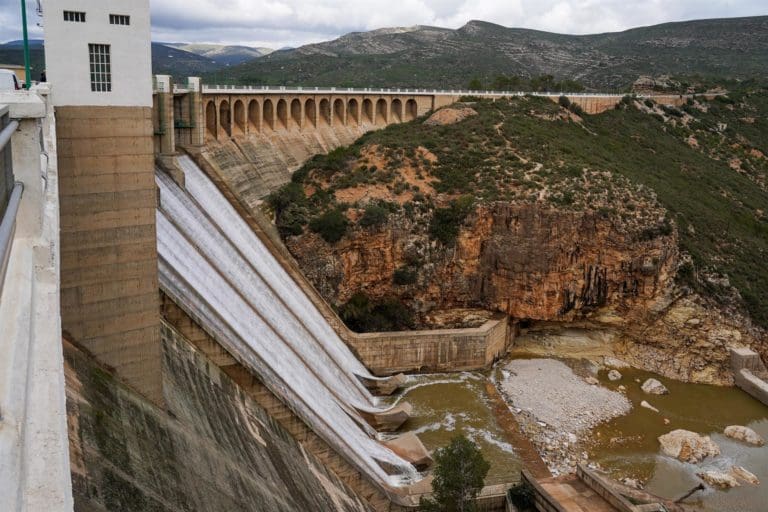 Embalse de Forata, a 7 de noviembre de 2024, en Yátova