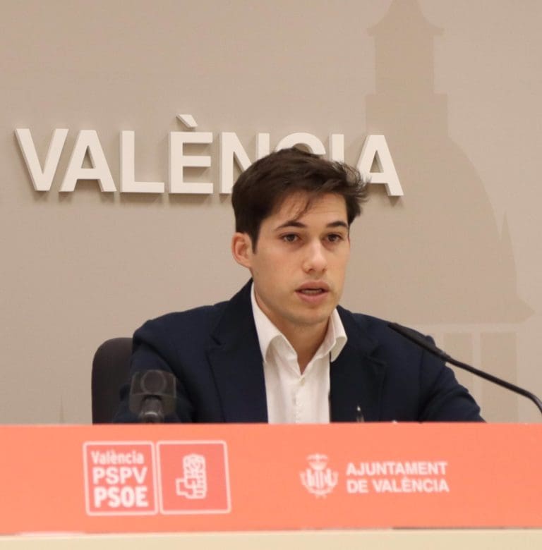 21/01/2025 El portavoz del PSPV-PSOE en el Ayuntamiento de València, Borja Sanjuán, en una rueda de prensa. COMUNIDAD VALENCIANA ESPAÑA EUROPA VALENCIA POLÍTICA PSPV-PSOE