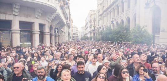 Aglomeraciones en la mascletà