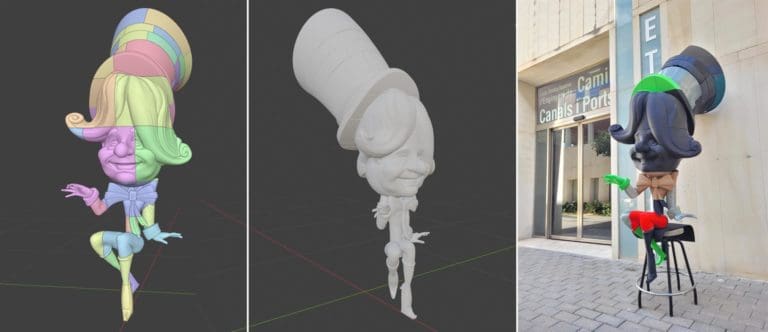 Ivace+i financia un proyecto para fabricar fallas y hogueras sostenibles con impresión 3D y materiales reciclados