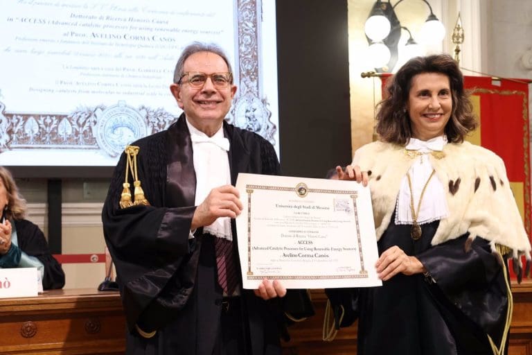 El investigador Avelino Corma, investido Doctor Honoris Causa en ACCESS por la Università degli Studi di Messina