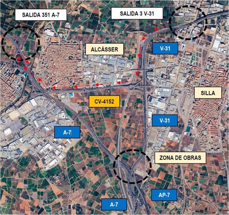 Transportes reanuda este domingo los trabajos de rehabilitación de la Pista de Silla tras parar por la Dana
