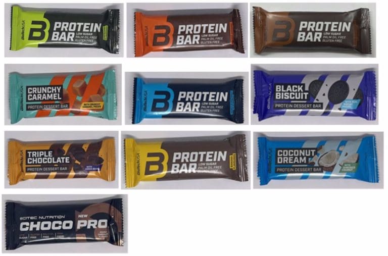 La AESAN advierte de la presencia de gluten no incluida en el etiquetado de barritas de proteínas de BioTechUSA