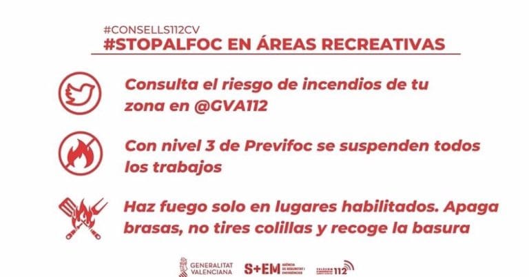 Emergencias pide extremar las precauciones para evitar incendios y accidentes en Semana Santa y Pascua