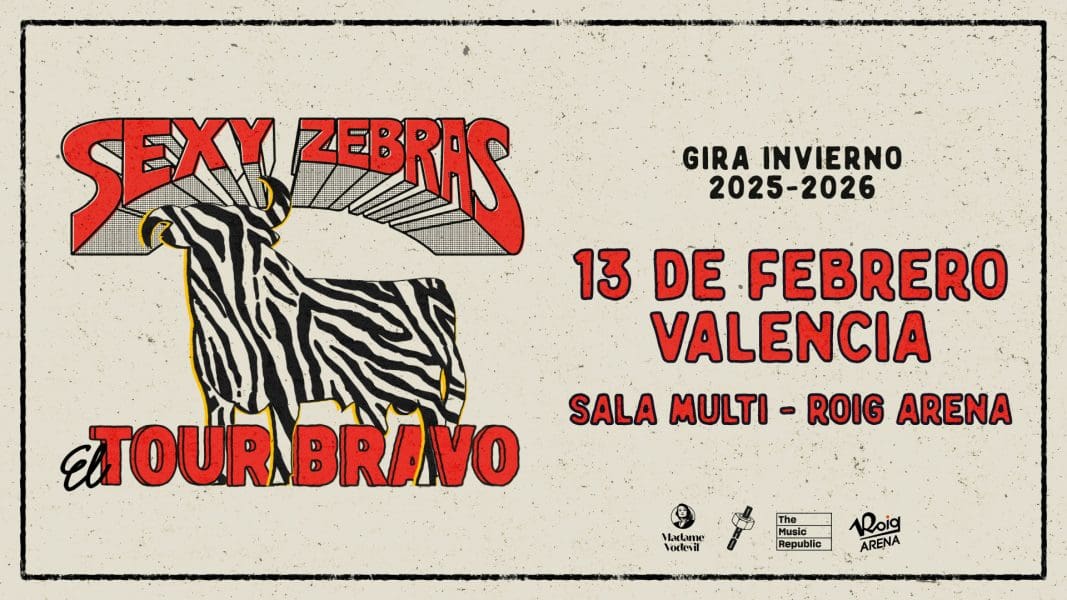 Cartel Concierto Sexy Zebras Roig Arena