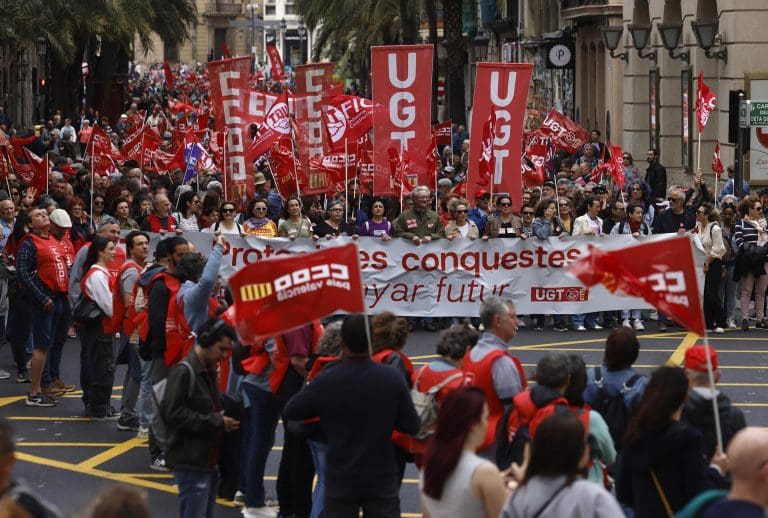 La marcha del 1 de mayo reclama la reducción de jornada y advierte a la ultraderecha: ‘Ni un paso atrás’