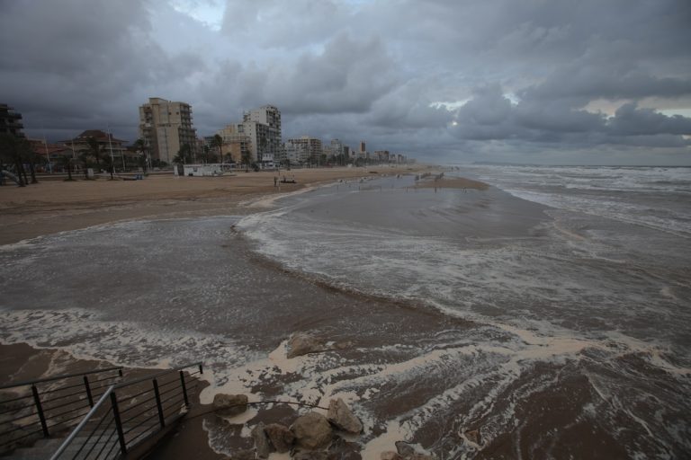 La dana Alice deja casi 100 l/m2 en 12 horas en La Safor y Marina Alta