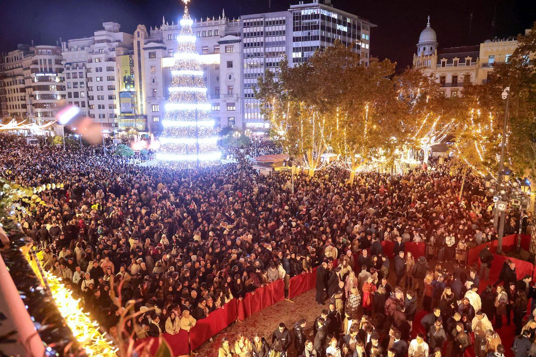 encendido de las luces de Navidad en Valencia