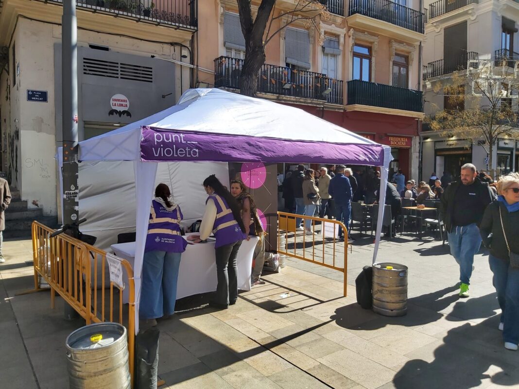 punto violeta fallas de València