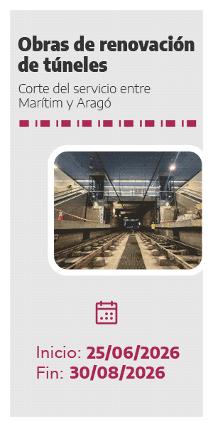 ferrocarril cortado por obras
