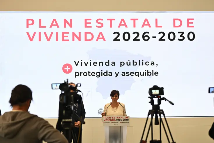 Isabel Rodríguez en rueda de prensa tras presentar el Plan Estatal de Vivienda 2026-2030